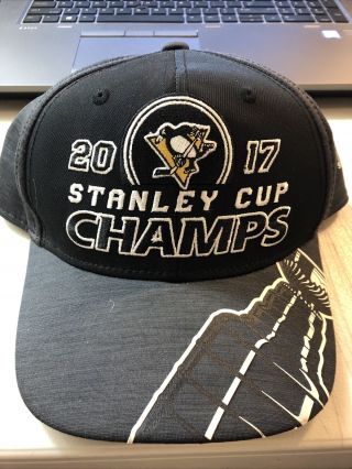 Pittsburgh Penguins Reebok 2017 Stanley Cup Champs Snapback Hat Nhl
