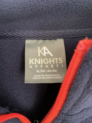 Men’s KA Knights XL Navy 1/4 Zip Fleece Auburn University Jacket EUC 2