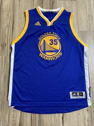 Adidas Golden State Warriors Kevin Durant 35 Swingman Basketball Jersey Size Xl
