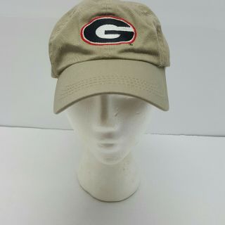 University Of Georgia Bulldogs Dawgs Baseball Cap Hat Khaki Official Licensed
