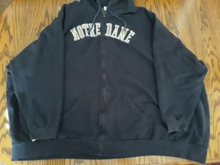 Russell Athletic Size 8x Pro Cotton Notre Dame Zip Up Hoodie