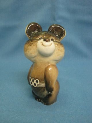 Porcelain.  Moscow Olympic Games 1980.  Olympic Bear.  Misha.  Ceramic.  Figurine.