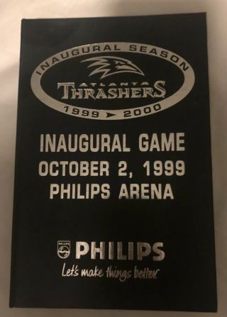1999 Atlanta Thrashers Inaugural Season Game Ticket Collectors Box Philips Arena