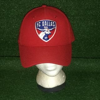 Official MLS ADIDAS FC Dallas Soccer Club Red Adjustable Strapback Hat Cap 2