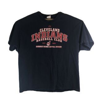 Adult Xxl Cleveland Indians Chief Wahoo Majestic T - Shirt (2010) Cotton
