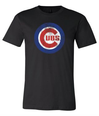 Chicago Cubs Distressed Vintage Logo T - Shirt 6 Sizes S - 3xl