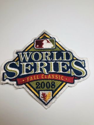 2008 World Series Philadelphia Phillies Game Official Mlb Sleeve Jersey Patch (v