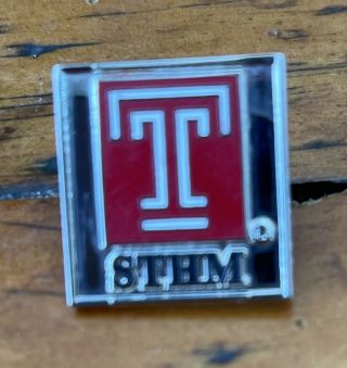 Pre - Owned Temple University Owls Square Tie Tack Pin Sthm Pin Tourism Sport