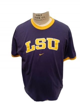 Lsu Tigers Brand Mens T - Shirt Purple Large