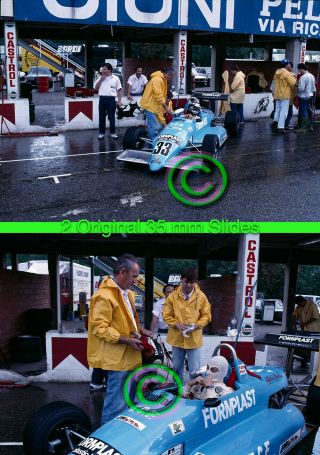 2 35mm Racing Slides F1 Mario Pelloni - Ralt Rt30 - Alfa 1986 Mugello F3