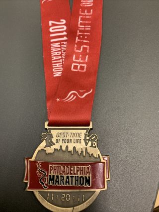 2011 Philadelphia Marathon Medal