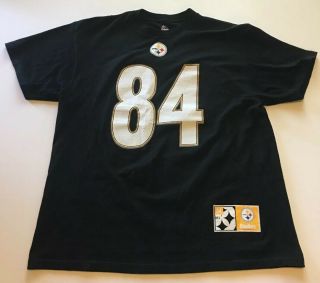 Antonio Brown 84 Pittsburgh Steelers Black T - Shirt Majestic Men 