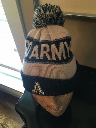 Army Black Knights Top Of The World Adjustable Tan And Black Beanie