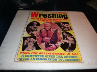Victory Sports Series Wrestling 1972 Annual 20 Greatest Wrestlers From Modern Ti