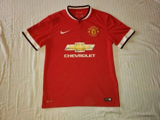 Nike Dri - Fit Manchester United 7 Authentic Jersey Medium Red Home Chevrolet