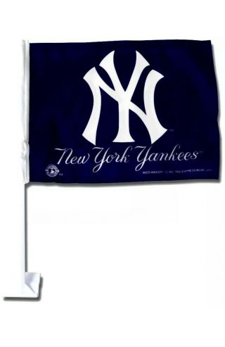 York Yankees Car Flag 2 Sided Mlb Baseball Auto Officially Licensed Product