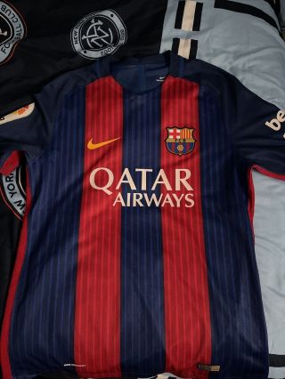 2016/17 Barcelona Home Jersey Luis Suarez Size L