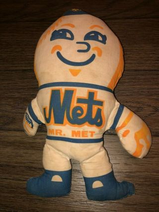 1969 Mr.  Met Doll/plush York Mets Mascot Approximately 11 " Tall.