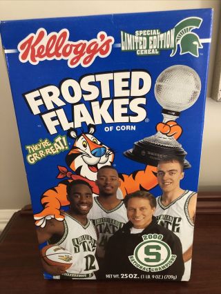 Michigan State Spartans 2000 Ncaa Champions Frosted Flakes Izzo/cleaves