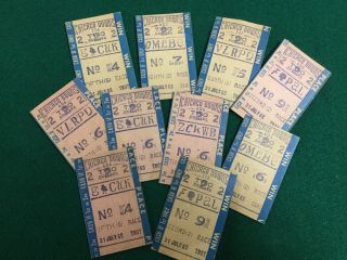 Vintage Chicago Down Horse Racing Wager Tickets 1965