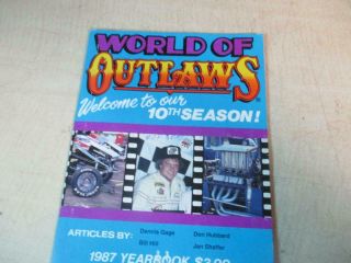Vintage World Of Outlaws Sprint Car Racing 1987 Yearbook
