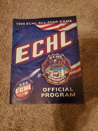 1999 Echl All Star Game Official Program Biloxi Mississippi