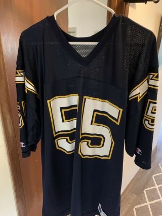 Vintage 1990s San Diego Chargers 55 Champion Nfl Jersey 48 (no Name)