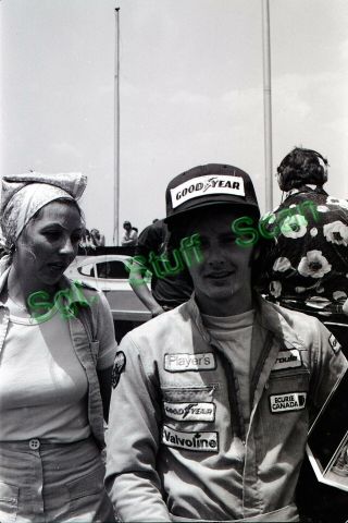 1976 Imsa Formula Atlantic Racing Photo Negative Gilles & Joann Villeneuve Ca.