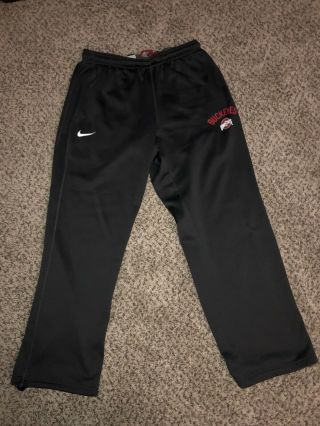 Ohio State Buckeyes Mens Sport Pants Sz Xl Therma Fit Nike Red Dark Grey Scarlet
