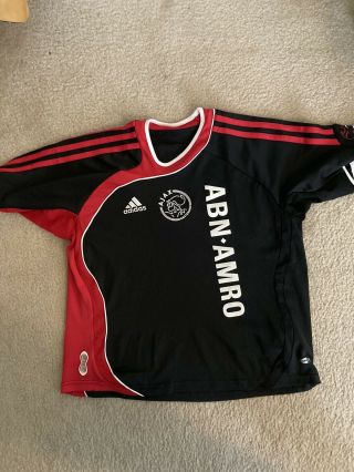 Abn - Amro Ajax Amsterdam Football Jersey,  Adidas,  Size S,  Youth,