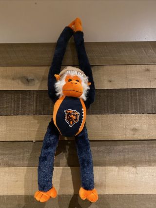 Forever Collectibles Nfl Chicago Bears Hanging Monkey Plush 16 " Tall