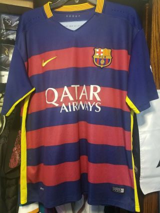 Messi Barcelona Women Jersey Xl 2015 2016 Home Shirt Soccer Football Nike