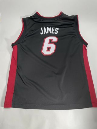 Youth XL LeBron James Miami Heat Adidas Jersey 2
