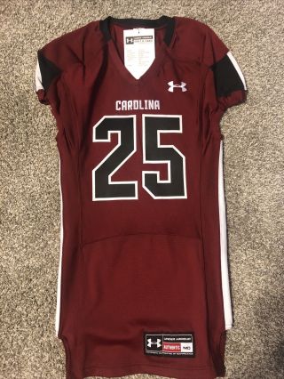 Under Armour Mens South Carolina Gamecocks 25 Authentic Football Jersey M Nwot