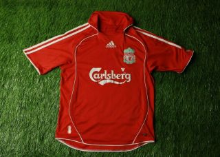Liverpool England 2006/2008 Football Shirt Jersey Home Adidas Young Xl