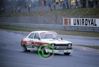 Racing 35mm Slide F1 Manfred Mohr,  Ford Escort Rs 1975 Drm Nürburgring
