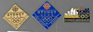 Sydney 2000 Olympics Pins: 2 Cbc - Radio Canada; Opera House