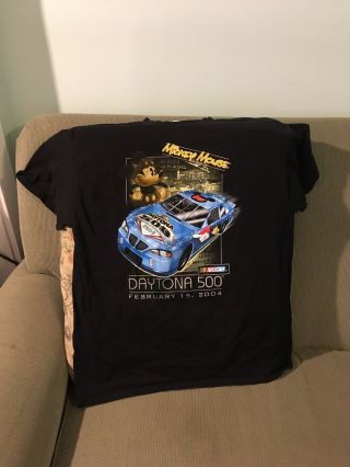 Mickey Mouse Nascar Daytona 500 T - Shirt Size L