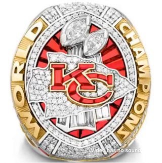 2019 Kansas City Chiefs American Football Team Ring Souvenir Fan Gift