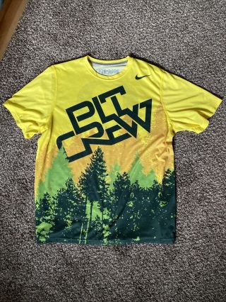 Oregon Ducks Basketball Nike Pit Crew T - Shirt Tee Men 