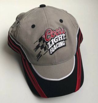 Nascar Coors Light Beer Racing Cap Hat 40 Sterling Marlin Grey
