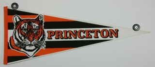 Vintage 90s Princeton Tigers Stripes Ncaa 30x12 Pennant