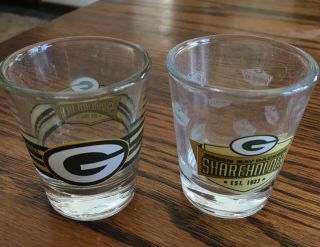 Green Bay Packers Shareholder Shot Glasses Set Of 2