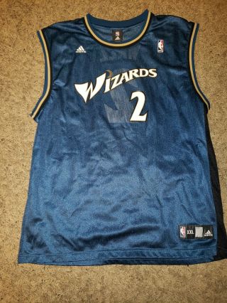 John Wall Washington Wizards Adidas Nba Jersey Blue Xxl Kentucky Wildcats Bbn