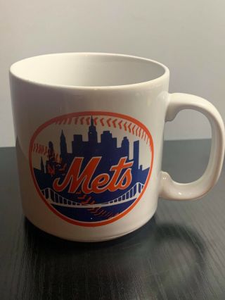 Vintage Mlb Official Licensed York Ny Mets Coffee Tea Mug 1980s