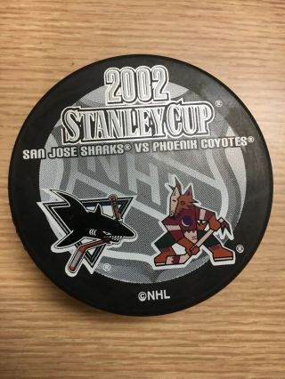 Nhl 2002 Stanley Cup Western Conference San Jose Sharks Vs Phoenix Coyotes