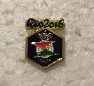 2016 Rio Olympic Italy Noc Shooting Pin Badge