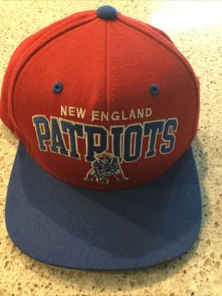 Nfl England Patriots Mitchell And Ness Vintage Snapback Hat & Throwback Cap
