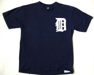 Boys Youth Vintage Detroit Tigers 28 Prince Fielder T Shirt Size Medium M