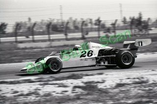 1976 Imsa Formula Atlantic Racing Photo Negative Hector Rebaque Ontario,  Ca.